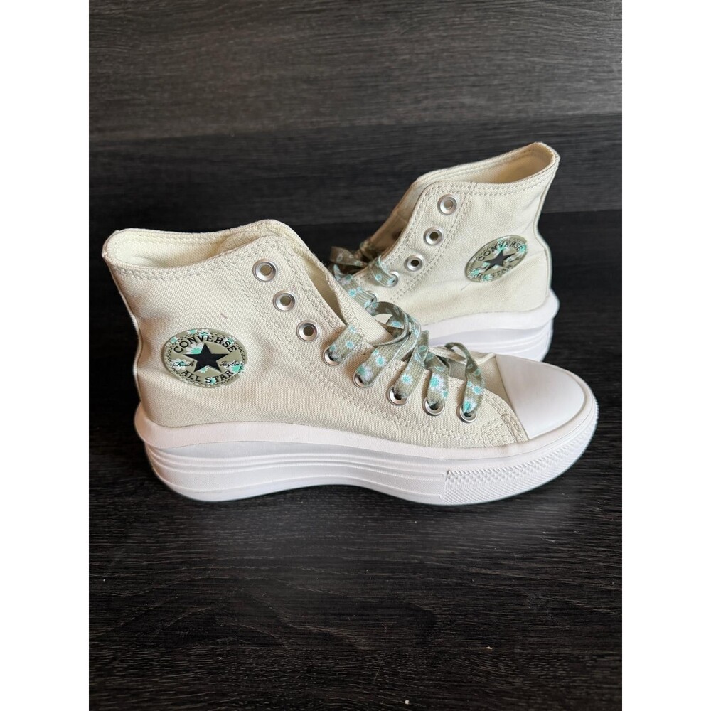 Converse Chuck Taylor All Star Move Hi Platform Sneaker Natural Ivory Womens 6